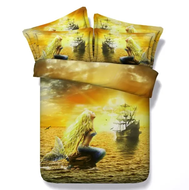 Mermaid Bedding set Luxury quilt duvet cover bed sheet sheets linen Sunset Super King Queen size full twin single Designer 4PCS
Mermaid Bedding set Luxury quilt duvet cover bed sheet sheets linen Sunset Super King Queen size full twin single Designer 4PCS