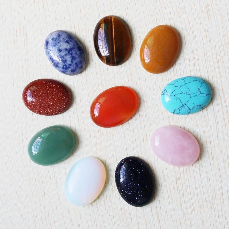 Wholesale 10pcs Natural Stone Oval Quartz Chakra 22mmx30mm Free Shipping Accessories Beads For Jewelry Making
Wholesale 10pcs Natural Stone Oval Quartz Chakra 22mmx30mm Free Shipping Accessories Beads For Jewelry Making