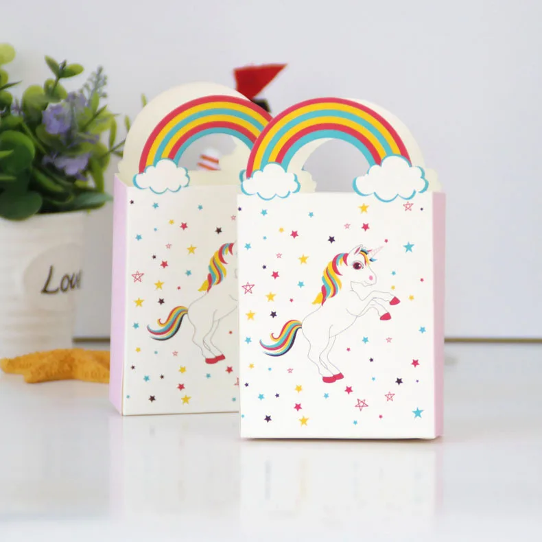 25pcs 50pcs Unicorn Paper Bag Rainbow Candy Boxes Cookie Chocolate Gift Box Bag Unicorn Party Wedding Birthday Decoration
25pcs 50pcs Unicorn Paper Bag Rainbow Candy Boxes Cookie Chocolate Gift Box Bag Unicorn Party Wedding Birthday Decoration