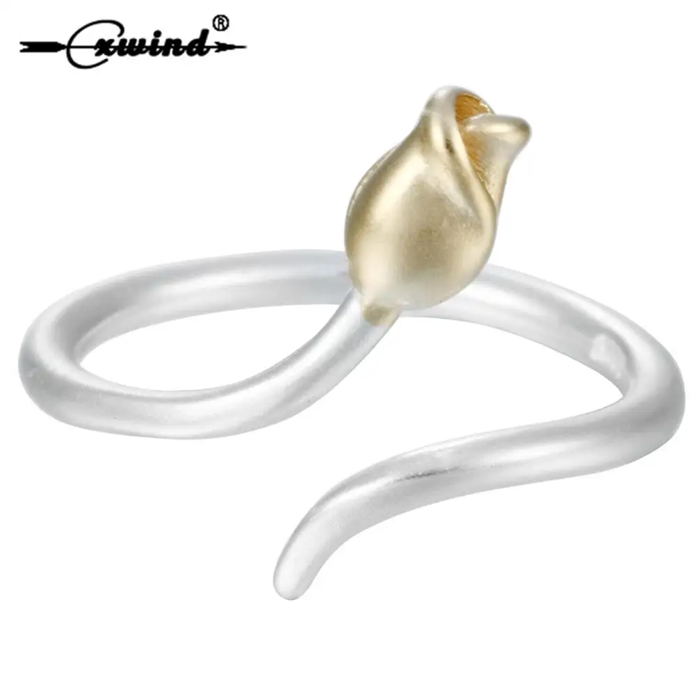 Cxwind Cute Rose Flower Buds Ring for Women Adjustable Wrap Open Rings Fashion Jewelry Rings Wholesale anillos
Cxwind Cute Rose Flower Buds Ring for Women Adjustable Wrap Open Rings Fashion Jewelry Rings Wholesale anillos
