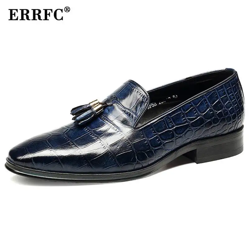 ERRFC мужские синие Формальные туфли в британском стиле, модные черные модельные туфли с квадратным носком и бахромой для мужчин, кожаные туфл...
ERRFC мужские синие Формальные туфли в британском стиле, модные черные модельные туфли с квадратным носком и бахромой для мужчин, кожаные туфл...
