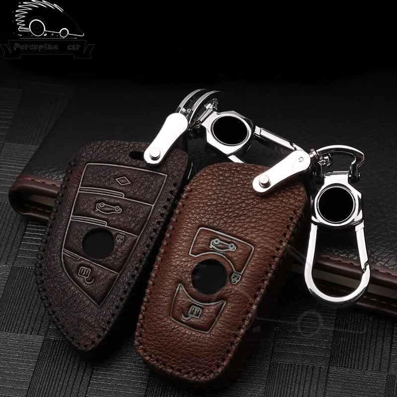 Genuine Leather Car Key Case Cover For Bmw X5 F15 E53 X1 F48 X3 E83 X4 G30 F10 F31 F30 E30 E38 E39 E46 F07 Key Shell Accessories
Genuine Leather Car Key Case Cover For Bmw X5 F15 E53 X1 F48 X3 E83 X4 G30 F10 F31 F30 E30 E38 E39 E46 F07 Key Shell Accessories