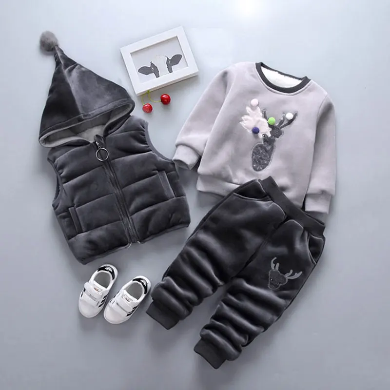 Winter baby boys girls clothes outfits sets vest jacket sweater pants 3pcs suit for newborn baby boys girl clothing birthday set
Winter baby boys girls clothes outfits sets vest jacket sweater pants 3pcs suit for newborn baby boys girl clothing birthday set