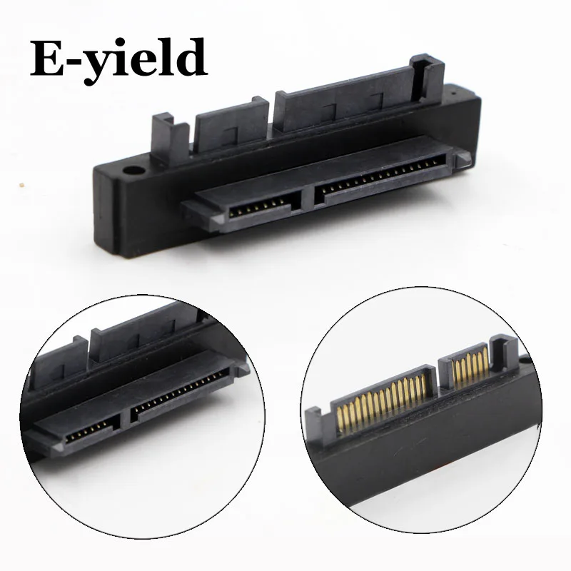 90 Degree Angled SATA 22 (7+15) Pin Male to Female Extension Computer Adapter Convertor
90 Degree Angled SATA 22 (7+15) Pin Male to Female Extension Computer Adapter Convertor