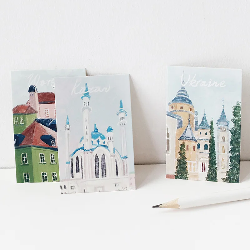 5.2*8cm 27pcs Mini Card Hand painted view style Scrapbooking Craft Paper card DIY gift Decoration card message card
5.2*8cm 27pcs Mini Card Hand painted view style Scrapbooking Craft Paper card DIY gift Decoration card message card