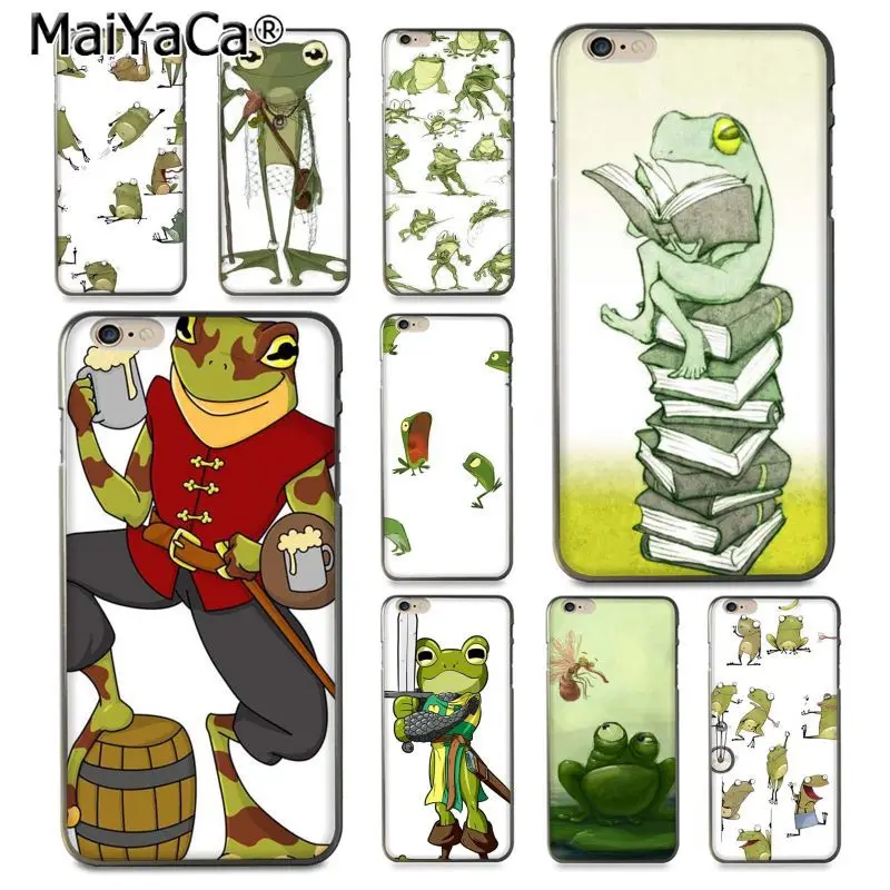 MaiYaCa мультфильм лягушка дизайн высокое качество телефон чехол для iPhone 8 7 6 6S Plus X 10 5