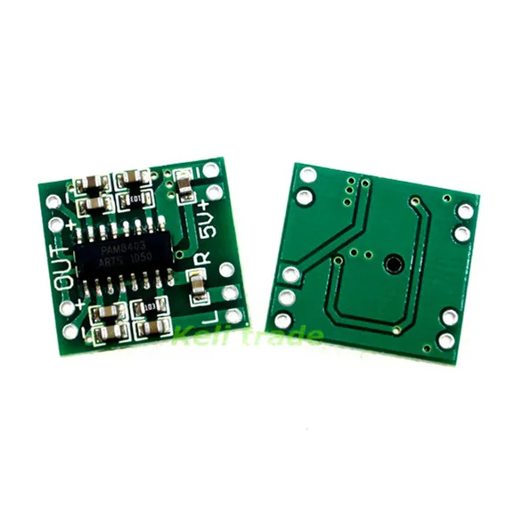 100PCS PAM8403 Super mini digital amplifier board 2 * 3W Class D digital amplifier board efficient 2.5 to 5V USB power supply
100PCS PAM8403 Super mini digital amplifier board 2 * 3W Class D digital amplifier board efficient 2.5 to 5V USB power supply