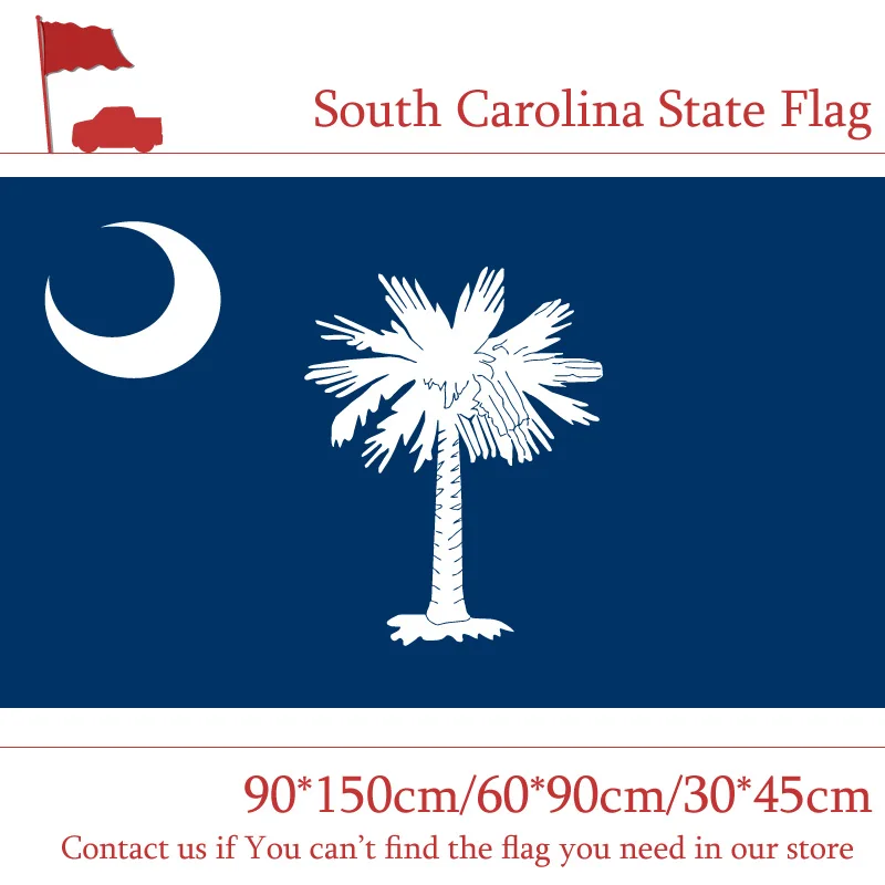30*45cm Car Flag South Carolina State Flag 3*5 Feet 60*90cm 90*150cm Flag The U.S.
30*45cm Car Flag South Carolina State Flag 3*5 Feet 60*90cm 90*150cm Flag The U.S.