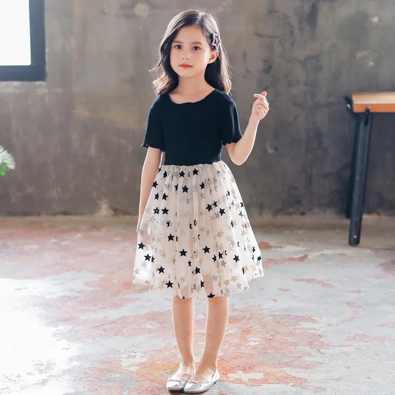 Girls dress spring 2019 new Korean stitching little girl princess dres sleeved star dress children casual dress 4-12 y
Girls dress spring 2019 new Korean stitching little girl princess dres sleeved star dress children casual dress 4-12 y