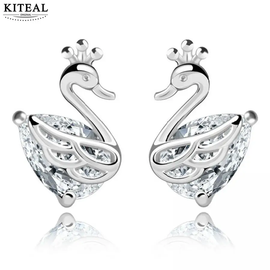 KITEAL Fashion New Brand Design Luxurio female earings Sparkling swan cz crystal zircon crown earrings Costume Jewellery
KITEAL Fashion New Brand Design Luxurio female earings Sparkling swan cz crystal zircon crown earrings Costume Jewellery