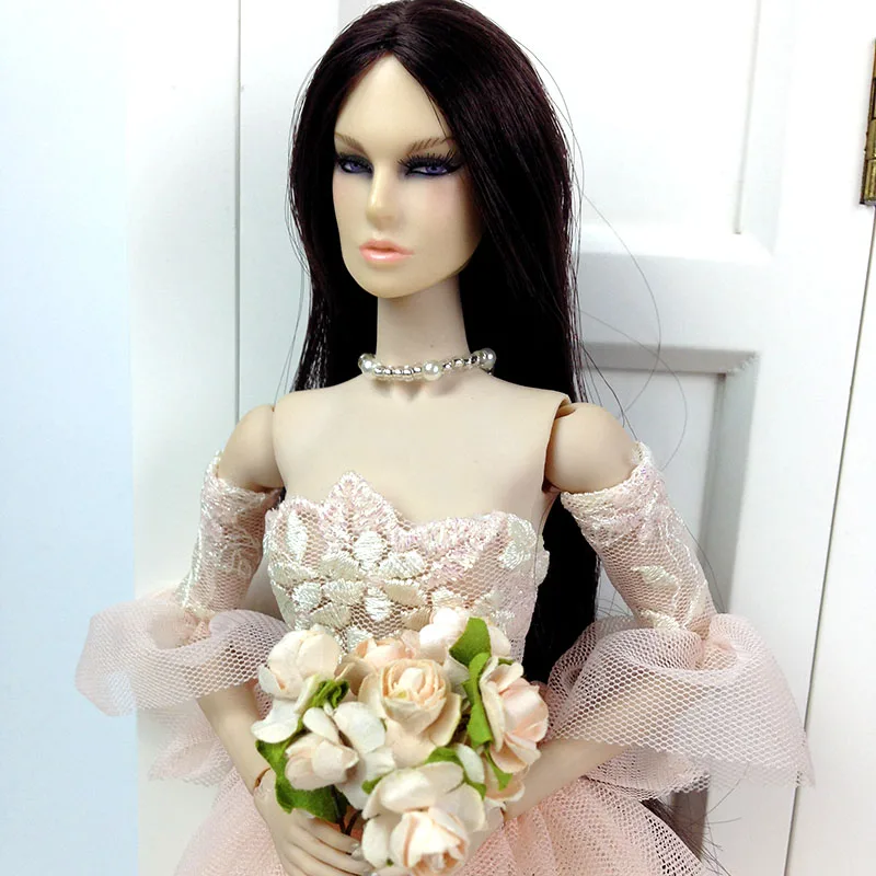 T02 X517 Blyth st куклы 1/6 аксессуары синий белый кружевной кардиган с круглым вырезом