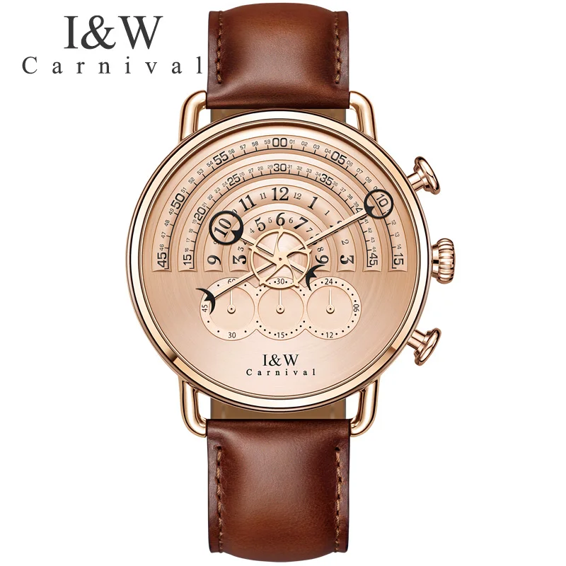 CARNIVAL Mens Watches Top Brand Luxury Military Sport Quartz Watch Men Leather Strap Wristwatch Male Clock relogio masculino
CARNIVAL Mens Watches Top Brand Luxury Military Sport Quartz Watch Men Leather Strap Wristwatch Male Clock relogio masculino