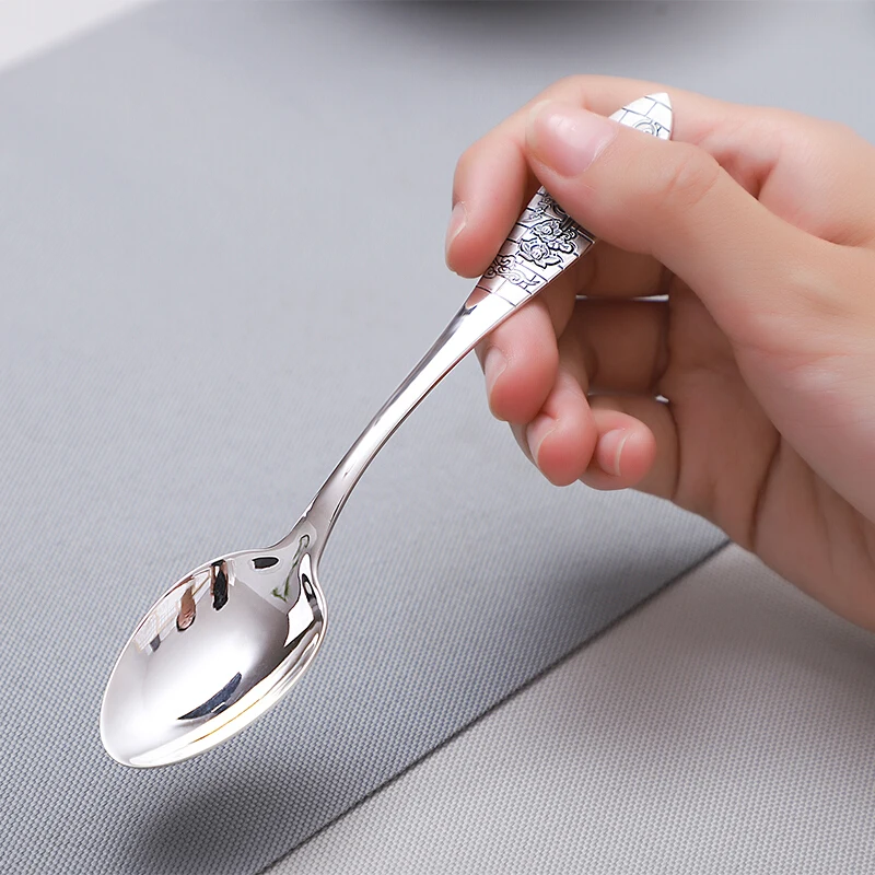 S999 sterling silver handmade coffee spoon dessert, ice cream, teaspoon picnic kitchen accessories
S999 sterling silver handmade coffee spoon dessert, ice cream, teaspoon picnic kitchen accessories