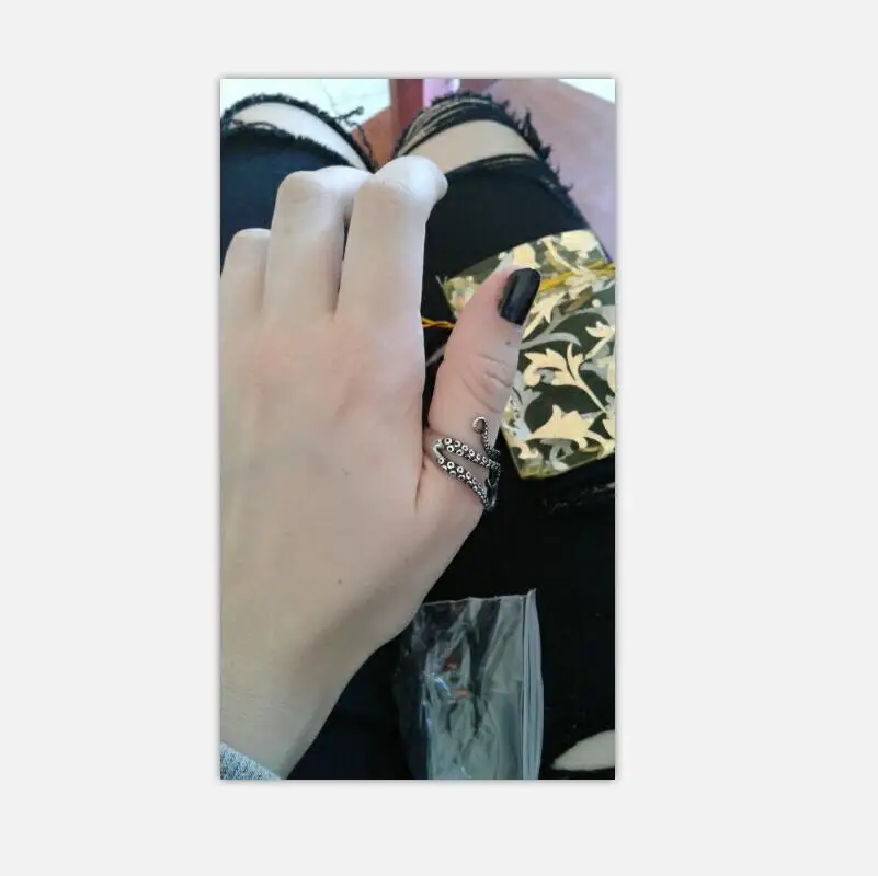 Octopus finger rings opened Adjustableize Quality Titaniumtainlessteel Deepea Gothicquid fashion jewelry
Octopus finger rings opened Adjustableize Quality Titaniumtainlessteel Deepea Gothicquid fashion jewelry