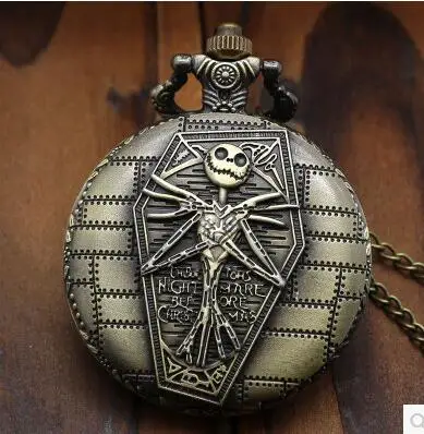 New Arrive Cartoon Movie Theme Pocket Watch The Nightmare Before Christmas Relogio De Bolso Bronze Quartz Watches 20pcs/lot
New Arrive Cartoon Movie Theme Pocket Watch The Nightmare Before Christmas Relogio De Bolso Bronze Quartz Watches 20pcs/lot
