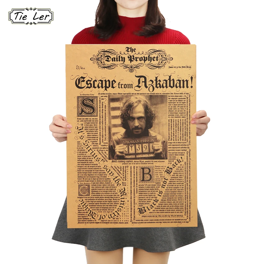 TIE LER Sirius Orion Black Vintage Retro Kraft Poster Bar Wall Stickers Daily Prophet Decorative Paintings 42X30cm
TIE LER Sirius Orion Black Vintage Retro Kraft Poster Bar Wall Stickers Daily Prophet Decorative Paintings 42X30cm