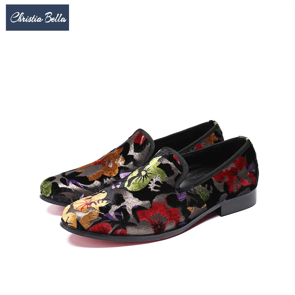 Christia Bella British Style Men Velvet Loafers Wedding Prom Floral Men Dress Shoes Slip on Smoking Slippers Casual Flats Shoes
Christia Bella British Style Men Velvet Loafers Wedding Prom Floral Men Dress Shoes Slip on Smoking Slippers Casual Flats Shoes