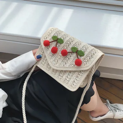NEW Women Clutch Bag Bohemian Cherry Female Summer Beach Straw Bags Lady Travel Shoulder Bag Handmade Knit Crossbody Bolsa
NEW Women Clutch Bag Bohemian Cherry Female Summer Beach Straw Bags Lady Travel Shoulder Bag Handmade Knit Crossbody Bolsa