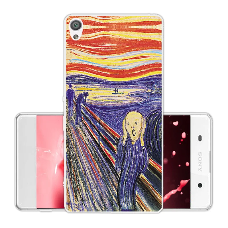 For Sony Xperia XA F3111 F3113 Silicone Transparent TPU Landscape Back Cover 5.0 inch DIY Phone Case Shell |