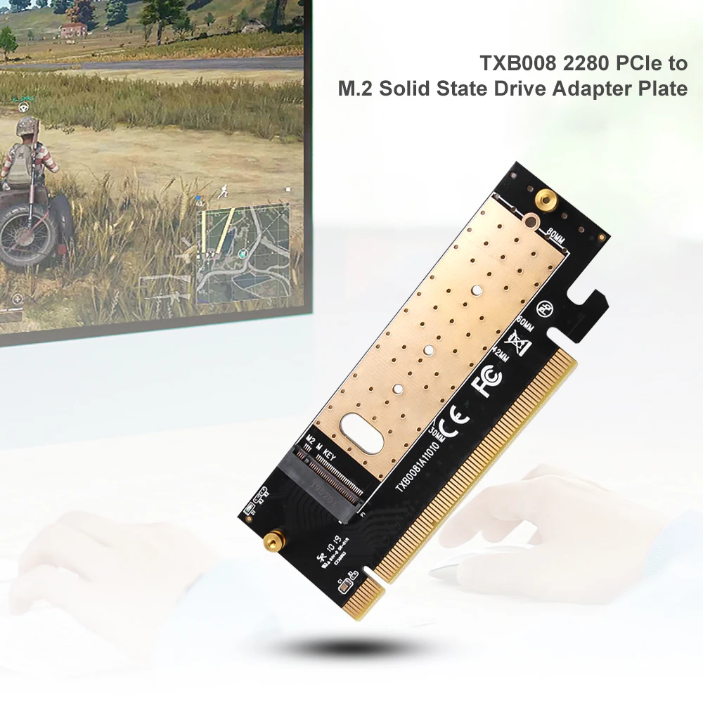 kebidumei M.2 NVMe SSD NGFF TO PCIE 3.0 X16 X4 Adapter M Key Interface Expansion Card Full Speed Support 2230 to 2280 SSD
kebidumei M.2 NVMe SSD NGFF TO PCIE 3.0 X16 X4 Adapter M Key Interface Expansion Card Full Speed Support 2230 to 2280 SSD