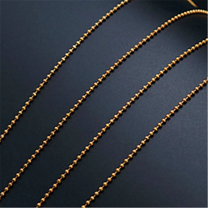 5m (16ft) Antique Golden 2mm Ball Chain Beads Chain Handmade Necklace Accessories DIY Fashion Jewelry Carfts Making A1093
5m (16ft) Antique Golden 2mm Ball Chain Beads Chain Handmade Necklace Accessories DIY Fashion Jewelry Carfts Making A1093
