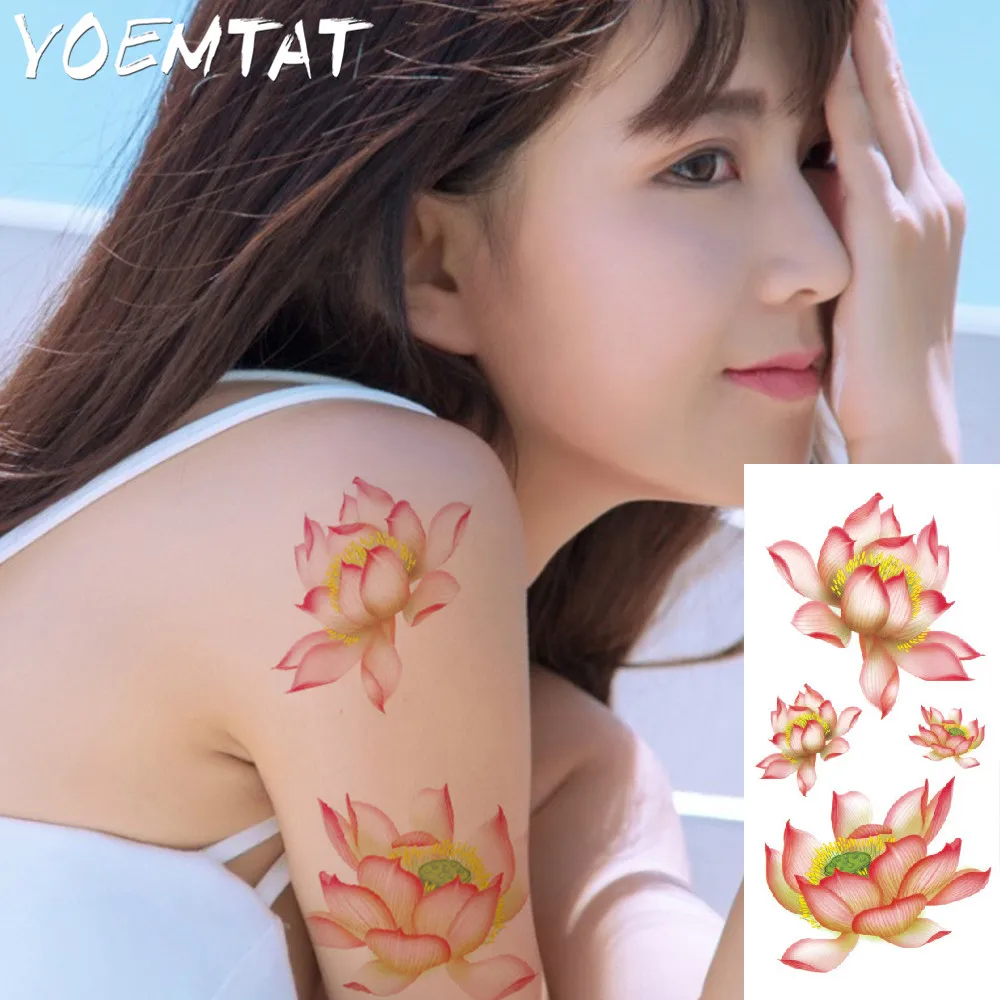 Lotus flower arm shoulder tattoo stickers flash henna tattoo fake waterproof temporary tattoos sticker women on body
Lotus flower arm shoulder tattoo stickers flash henna tattoo fake waterproof temporary tattoos sticker women on body