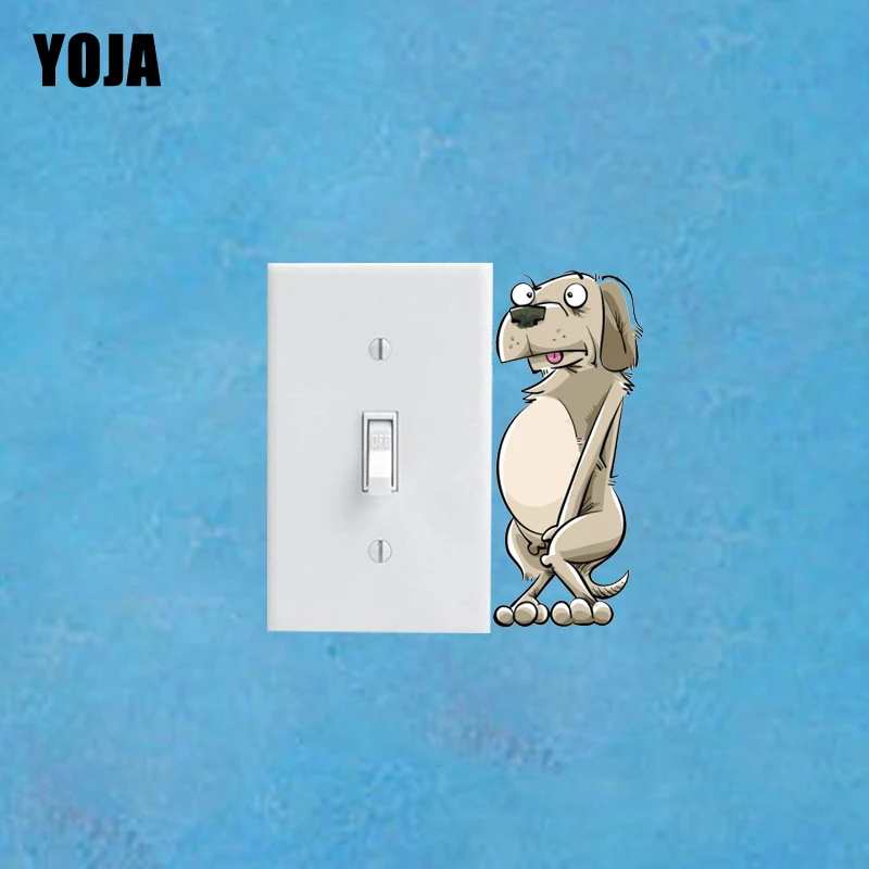 YOJA A Urinating Puppy Bedroom Wall Stickers And Interesting Switch Decals 8SS0354 | Дом и сад