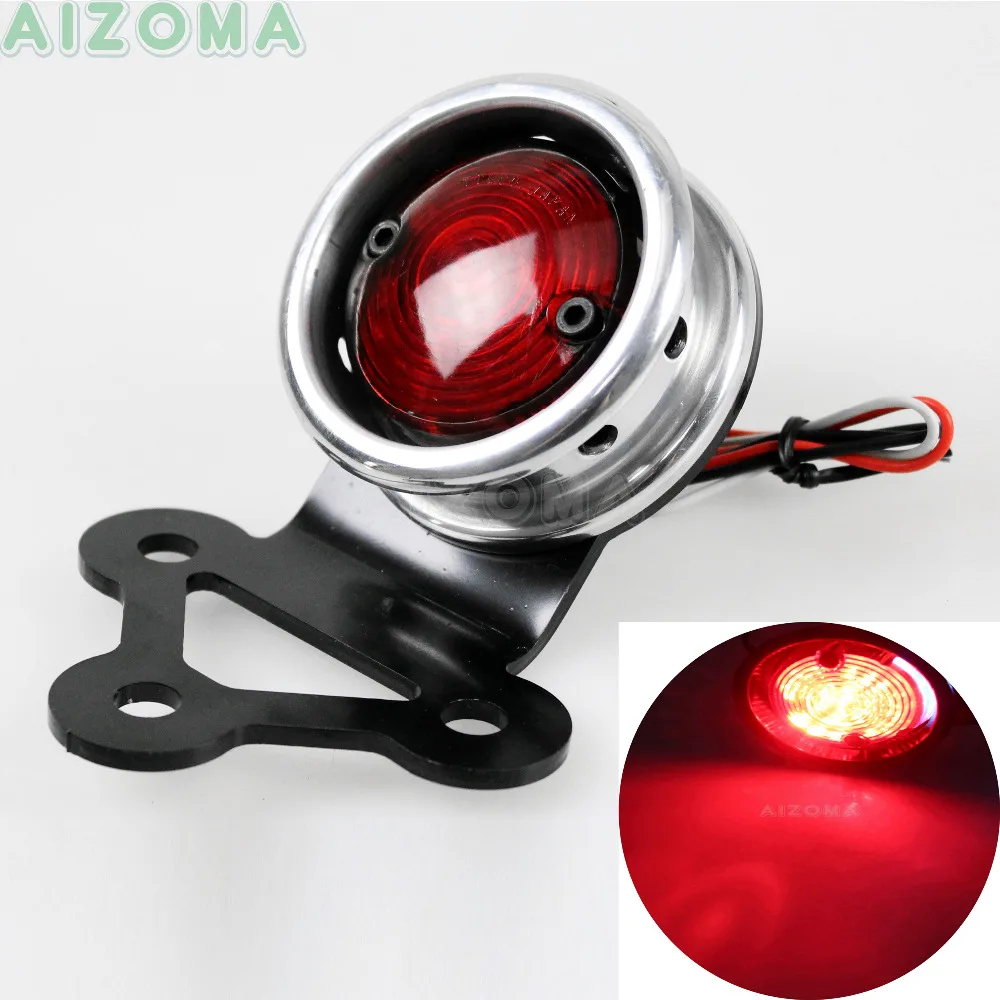 Silver Fanalino Fanale Cafe Racer Tail Light Upgrade LED License Running Light For Chopper Honda Yamaha Harley Drilled Holes
Silver Fanalino Fanale Cafe Racer Tail Light Upgrade LED License Running Light For Chopper Honda Yamaha Harley Drilled Holes
