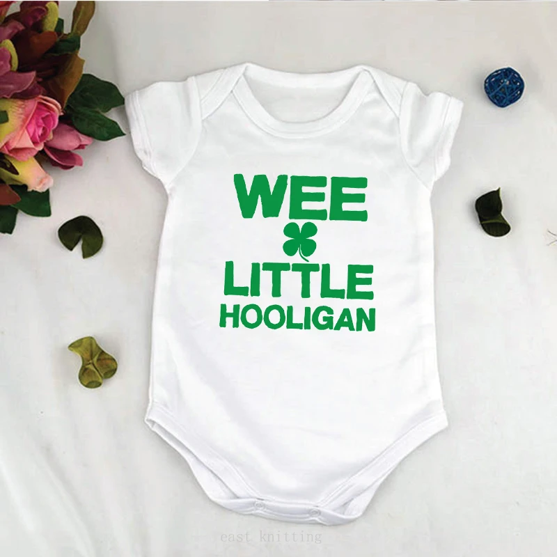 DERMSPE Infant Newborn Baby Boy Girl Short Sleeve Letter Print Wee Little Hooligan Cotton Romper Outfits Summer Baby Clothes
DERMSPE Infant Newborn Baby Boy Girl Short Sleeve Letter Print Wee Little Hooligan Cotton Romper Outfits Summer Baby Clothes