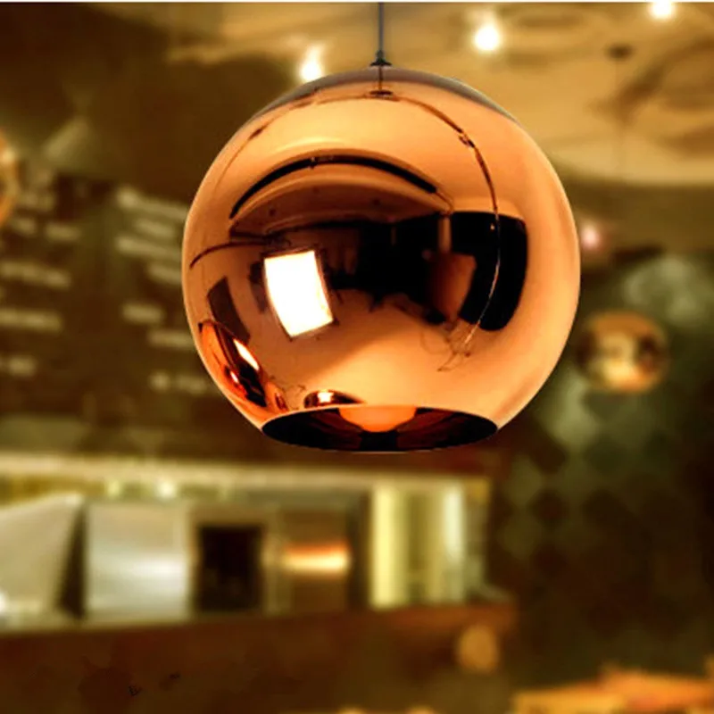 Modern Pendant Lights Globe Pendant Lamp Copper Glass Mirror Ball Hanging Lamp Kitchen Fixtures Luminaria Home Lighting Light
Modern Pendant Lights Globe Pendant Lamp Copper Glass Mirror Ball Hanging Lamp Kitchen Fixtures Luminaria Home Lighting Light