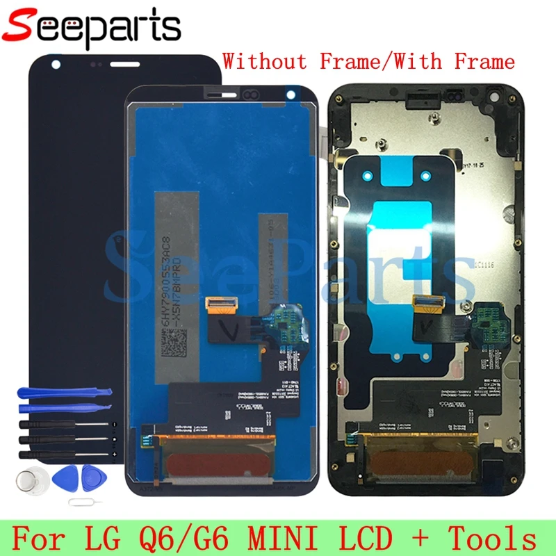 100% Tested 5.5" For LG Q6 LCD Display Touch Screen Digitizer Assembly With Frame Replacement For LG Q6 G6 mini LCD + Tools
100% Tested 5.5" For LG Q6 LCD Display Touch Screen Digitizer Assembly With Frame Replacement For LG Q6 G6 mini LCD + Tools