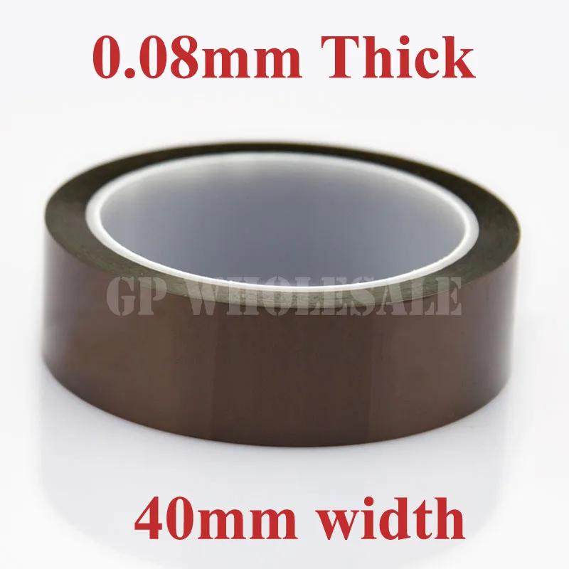 1x 40mm*33M*0.08mm (80um) Adhesive Polyimide Film Tape, BGA SMT PCB Working High Temperature Resist Tape
1x 40mm*33M*0.08mm (80um) Adhesive Polyimide Film Tape, BGA SMT PCB Working High Temperature Resist Tape
