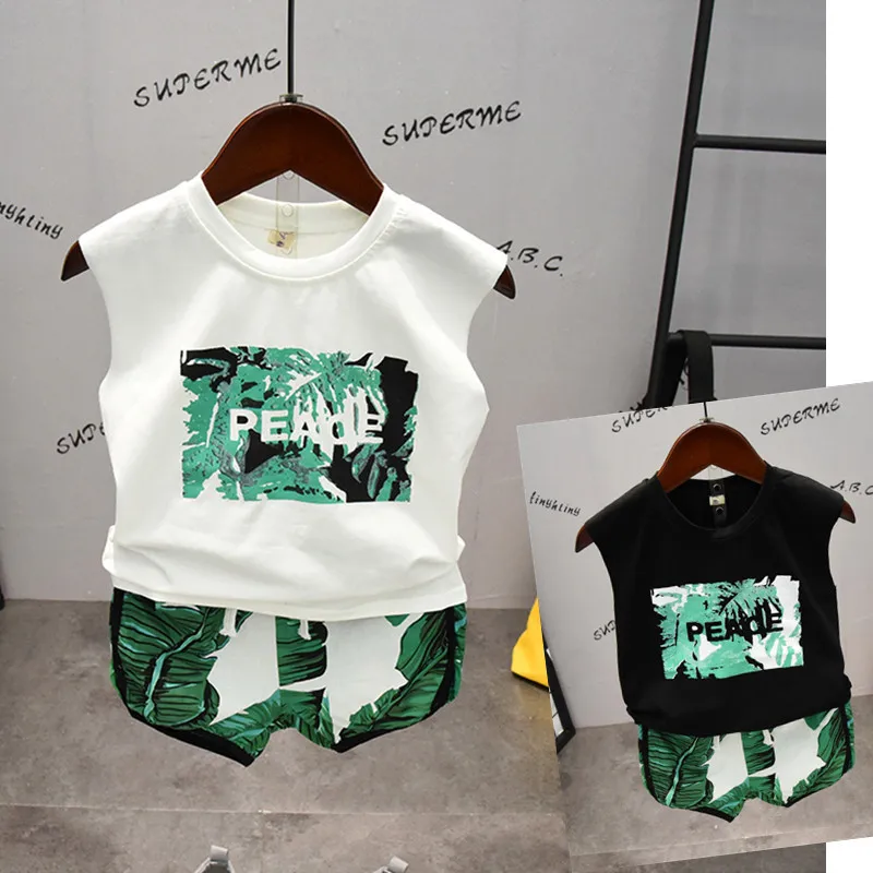 Toddler Boy Summer Beach Clothes Set Kids Baby Boy Girls Clothing Cotton Tops Printed T-Shirt Vest+Pants 2pcs Sportwear Outfits
Toddler Boy Summer Beach Clothes Set Kids Baby Boy Girls Clothing Cotton Tops Printed T-Shirt Vest+Pants 2pcs Sportwear Outfits