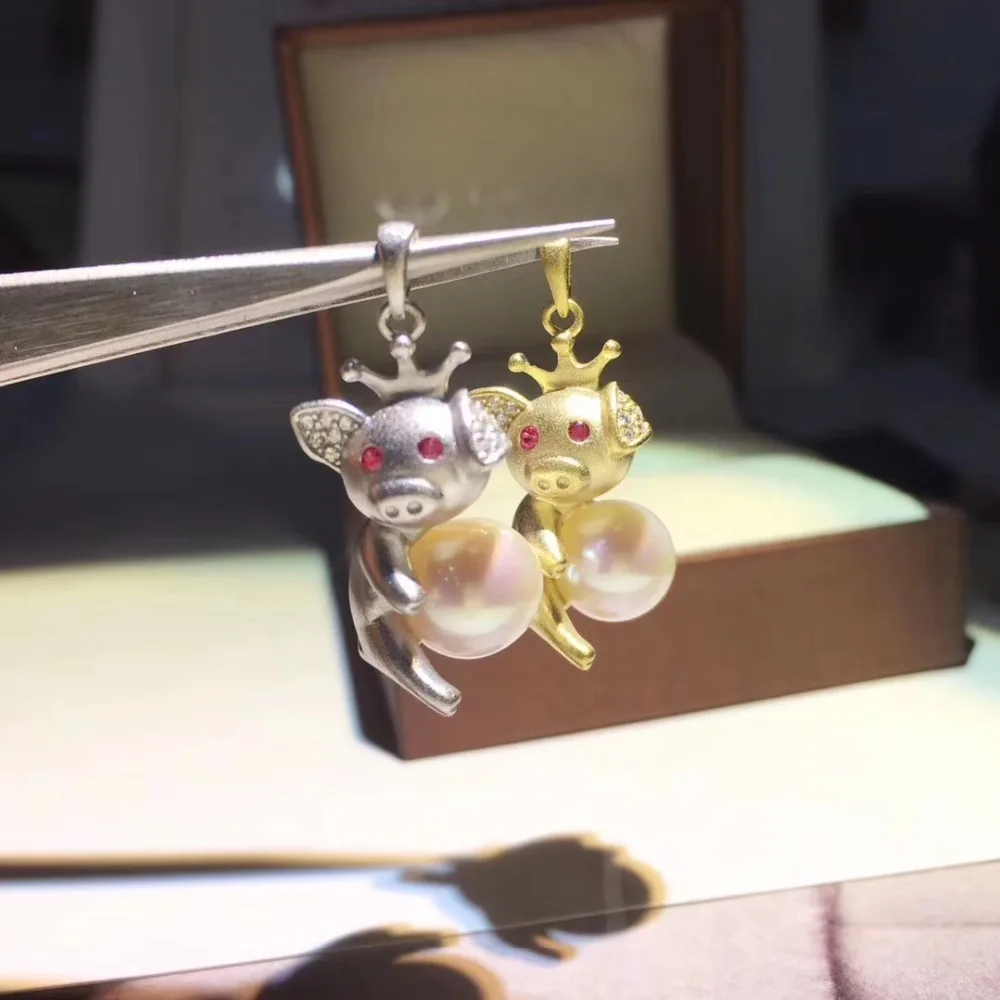 2 Color Cute Pig Pendant Setting Mounting Pendant Findings and Component for Oyster Akoya Edison Pearls Corals Jade Stones Beads
2 Color Cute Pig Pendant Setting Mounting Pendant Findings and Component for Oyster Akoya Edison Pearls Corals Jade Stones Beads