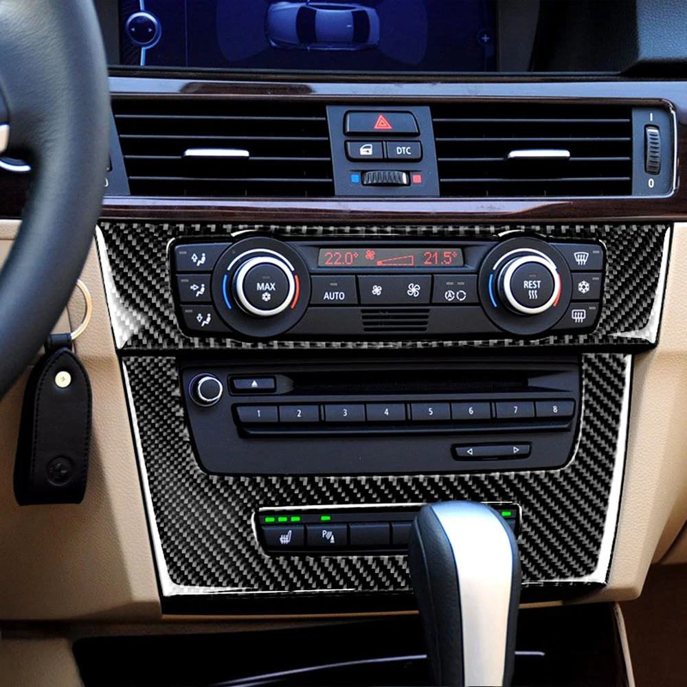 Наклейка на панель управления для кондиционирования воздуха CD рамка BMW Old 3 Series E90