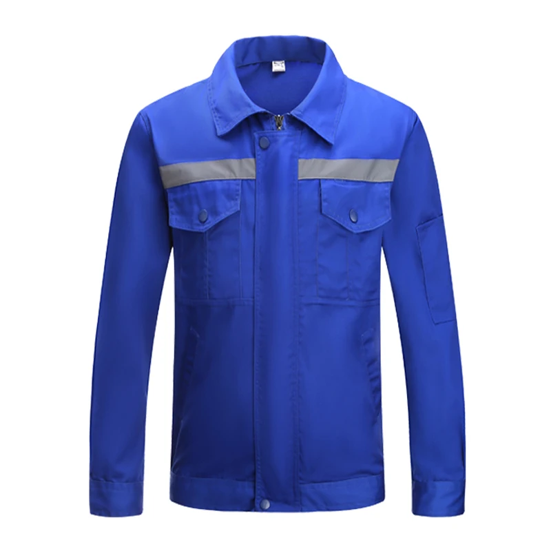 Long Sleeve Blue Work Wear Work Jacket With Reflective Stripes Uniform Shirt Men
Long Sleeve Blue Work Wear Work Jacket With Reflective Stripes Uniform Shirt Men