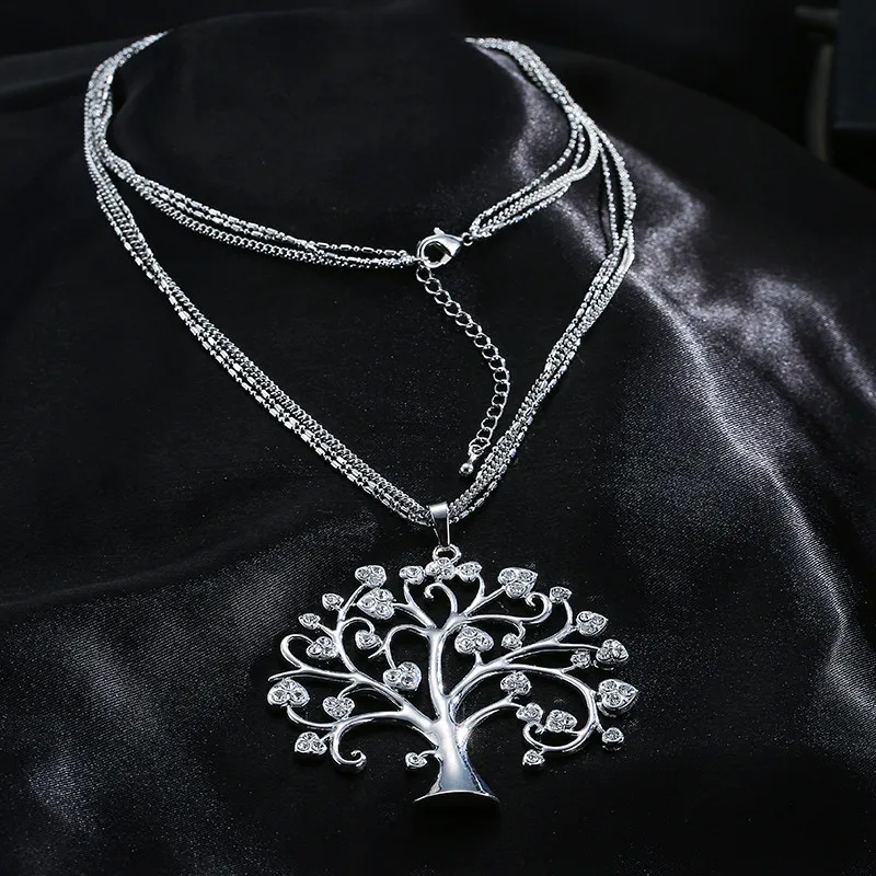 Tree Of Life Pendant Necklace Women Jewelry Fashion 2020 CZ Crystal Silver Color Rose Gold Statement Necklaces & Pendants
Tree Of Life Pendant Necklace Women Jewelry Fashion 2020 CZ Crystal Silver Color Rose Gold Statement Necklaces & Pendants