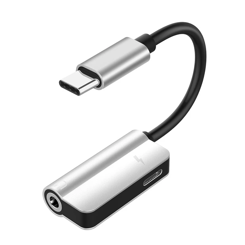 USB Type C аудио зарядный адаптер 2 в 1 Тип штекер гнездо 3 5 мм разъем для наушников +