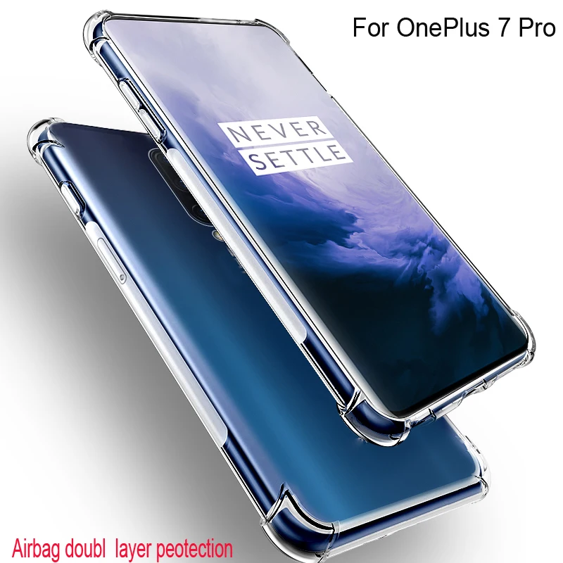 For OnePlus 7 Pro Air Cushion Case Clear Crystal Soft Silicone TPU Shockproof Full Protection Phone Cover For OnePlus 7Pro Cases
For OnePlus 7 Pro Air Cushion Case Clear Crystal Soft Silicone TPU Shockproof Full Protection Phone Cover For OnePlus 7Pro Cases