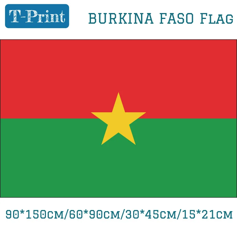 National Day Sports meeting games Gift Olympiad World Cup 90*150cm/60*90cm/30*45cm/15*21cm Burkina Faso National Flag
National Day Sports meeting games Gift Olympiad World Cup 90*150cm/60*90cm/30*45cm/15*21cm Burkina Faso National Flag