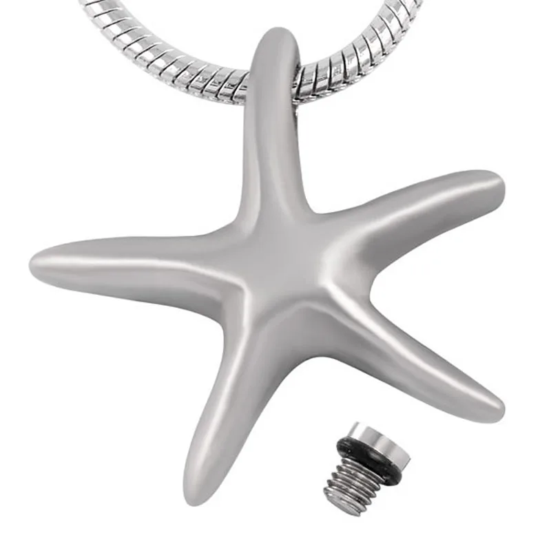 IJD8388 Steel Star with Screw Cremation Necklace Animal/ Human Ashes Container Funeral Urn Stainless Steel Keepsake Jewellery
IJD8388 Steel Star with Screw Cremation Necklace Animal/ Human Ashes Container Funeral Urn Stainless Steel Keepsake Jewellery