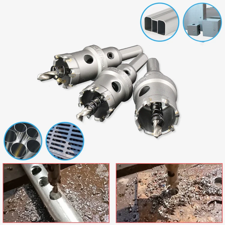 ZtDpLsd 1Pcs Professional 14mm-50mm Tungsten Steel Carbide Tipped TCT Drill Bit Metal Cutter Core Hole Saw Metalworking Tool Kit
ZtDpLsd 1Pcs Professional 14mm-50mm Tungsten Steel Carbide Tipped TCT Drill Bit Metal Cutter Core Hole Saw Metalworking Tool Kit