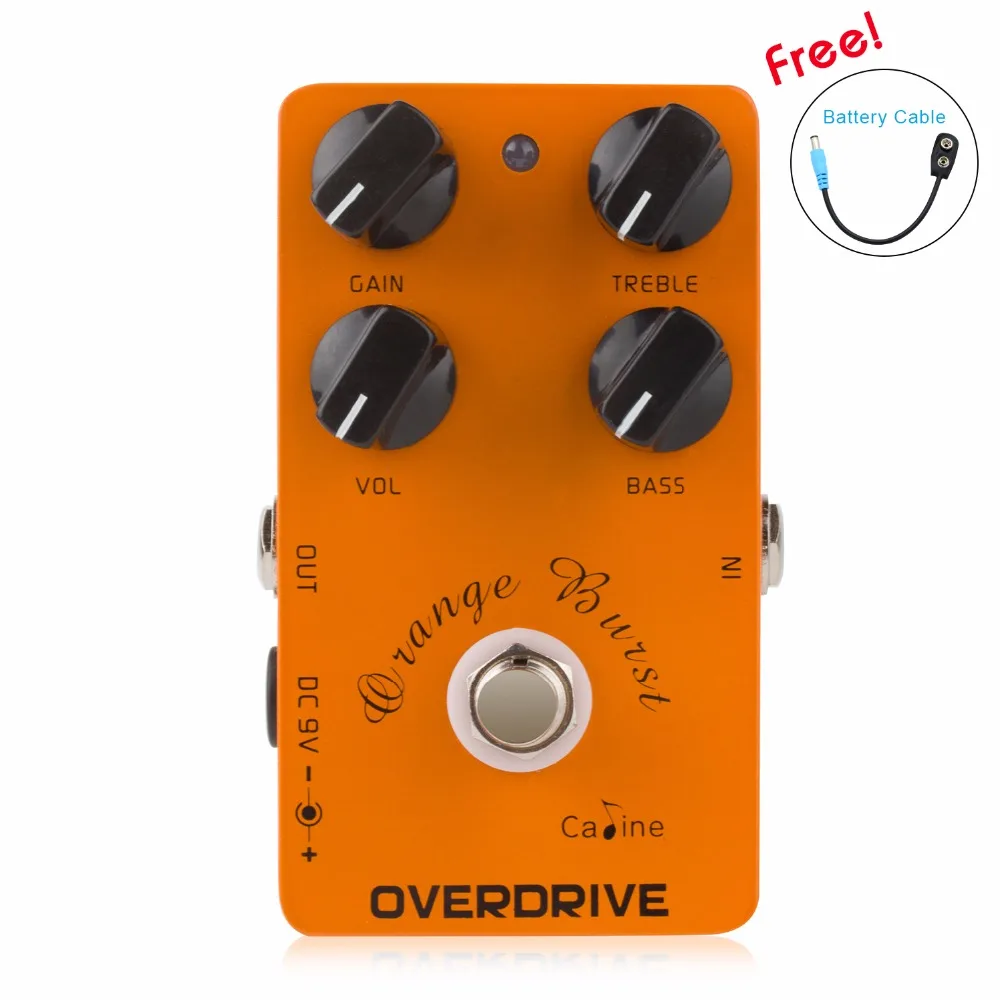 Caline CP 18 педаль для гитары Overdrive дизайн True Bypass Orange Burst CP18 аксессуары Лидер продаж| |