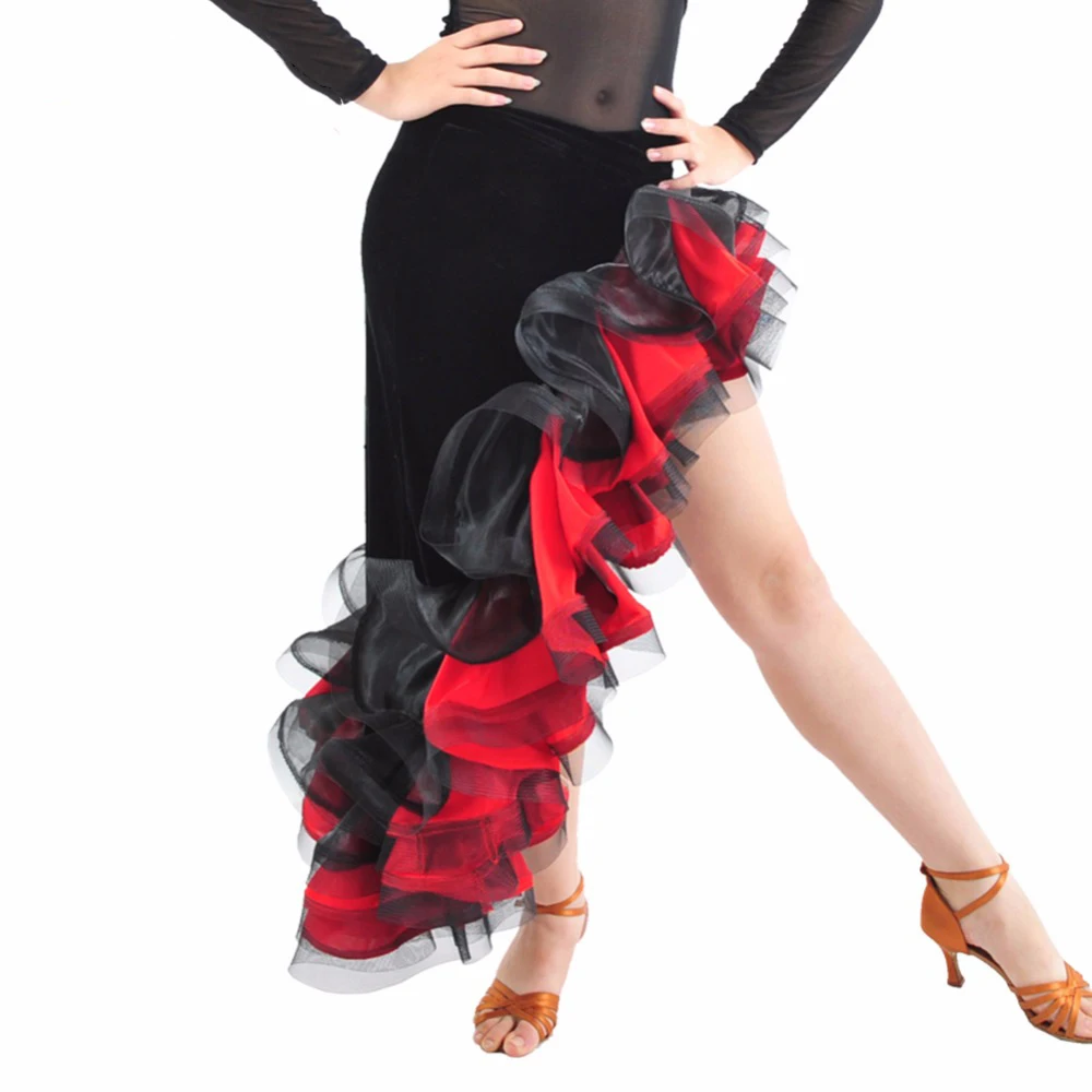 2018 Women Latin Dance Skirt Red/Rose Edge Spiral Cha Cha/Rumba/Samba/Tango/Ballroom Dancing Skirt Of Woman Dancewear Clothing
2018 Women Latin Dance Skirt Red/Rose Edge Spiral Cha Cha/Rumba/Samba/Tango/Ballroom Dancing Skirt Of Woman Dancewear Clothing