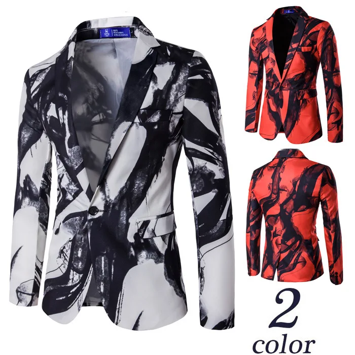 Stylish Pattern Casual high-grade Blazer Men Suit Jacket British Gentleman Wedding Grooms Slim Fit Fashion Dropshipping top Coat
Stylish Pattern Casual high-grade Blazer Men Suit Jacket British Gentleman Wedding Grooms Slim Fit Fashion Dropshipping top Coat