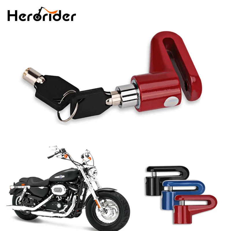 

Herorider Motorcycle Sturdy Wheel Disc Brake Lock Security Anti Thief Alarm Motorcycl Anti theft Disk Disc Brake Rotor Lock