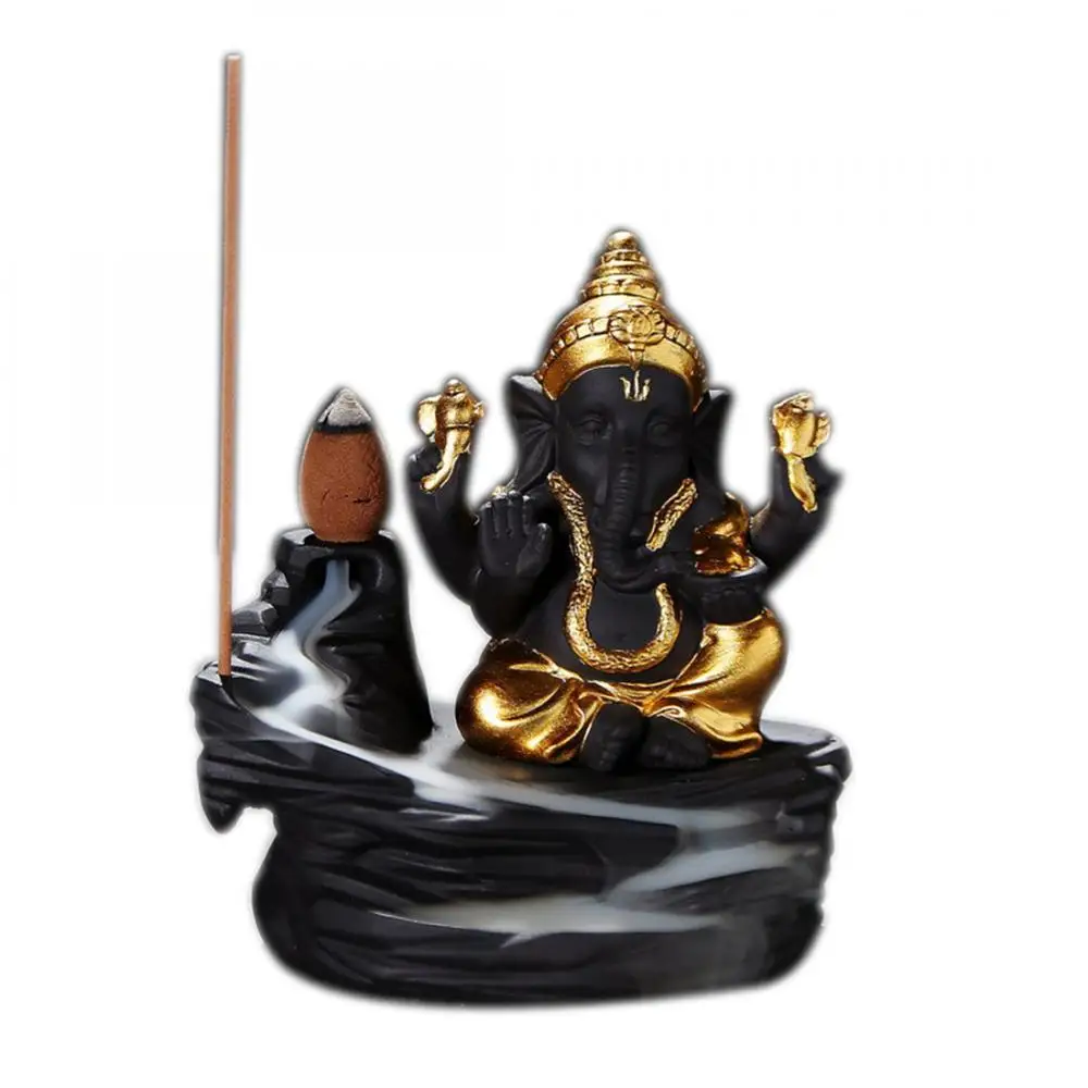Traditional Ceramic Buddhism Ganesha Backflow Incense Burner Cultural Classic Smoke Waterfall Incense Holder Home Decor
Traditional Ceramic Buddhism Ganesha Backflow Incense Burner Cultural Classic Smoke Waterfall Incense Holder Home Decor