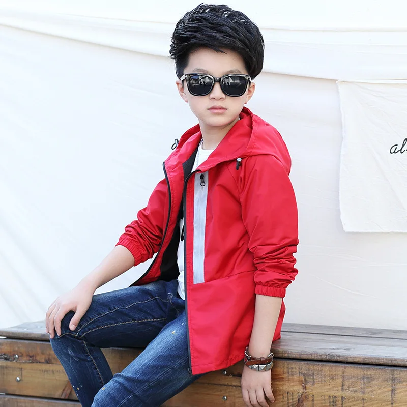 Teenager Boy Windbreaker Jacket Boys Waterproof Hooded Coat Casual Children Clothing Kids Sports Style Outwear & Coats Spring
Teenager Boy Windbreaker Jacket Boys Waterproof Hooded Coat Casual Children Clothing Kids Sports Style Outwear & Coats Spring