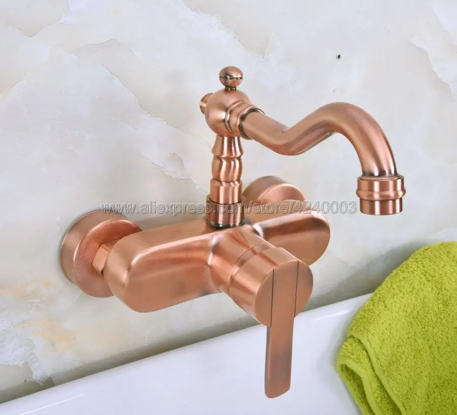 Antique Red Copper Wall Mount Bathroom Swivel Basin Sink Faucet Mixer Tap Kna935
Antique Red Copper Wall Mount Bathroom Swivel Basin Sink Faucet Mixer Tap Kna935
