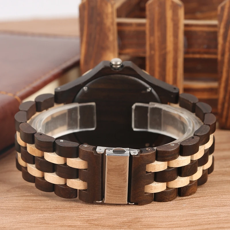 Top Luxury Clock Men's Full Wooden Watch Handmade Precision Scales Numbers Dial Quartz Watch Adjustable Wood Band Reloj Hombre
Top Luxury Clock Men's Full Wooden Watch Handmade Precision Scales Numbers Dial Quartz Watch Adjustable Wood Band Reloj Hombre